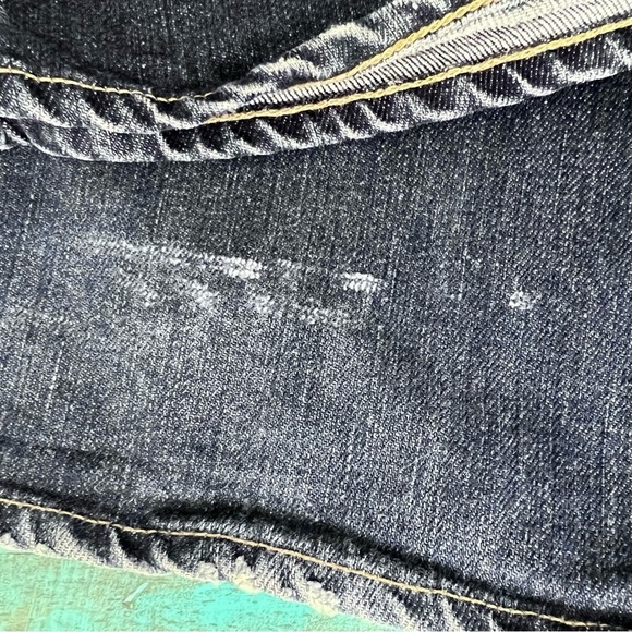 Paige Hollywood Hills Bootcut Jeans Low-Rise Stretch Medium Blue Wash Size 27 - Picture 8 of 16